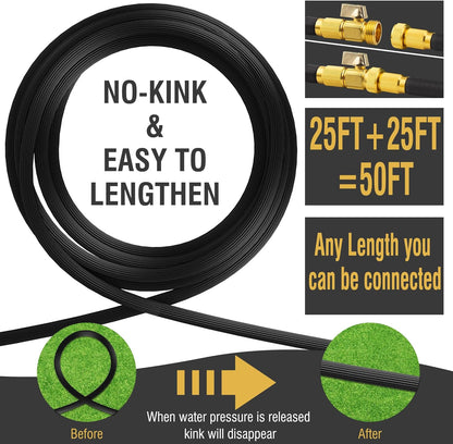 Flexible Water Hose With 10 Spray Settings Nozzle