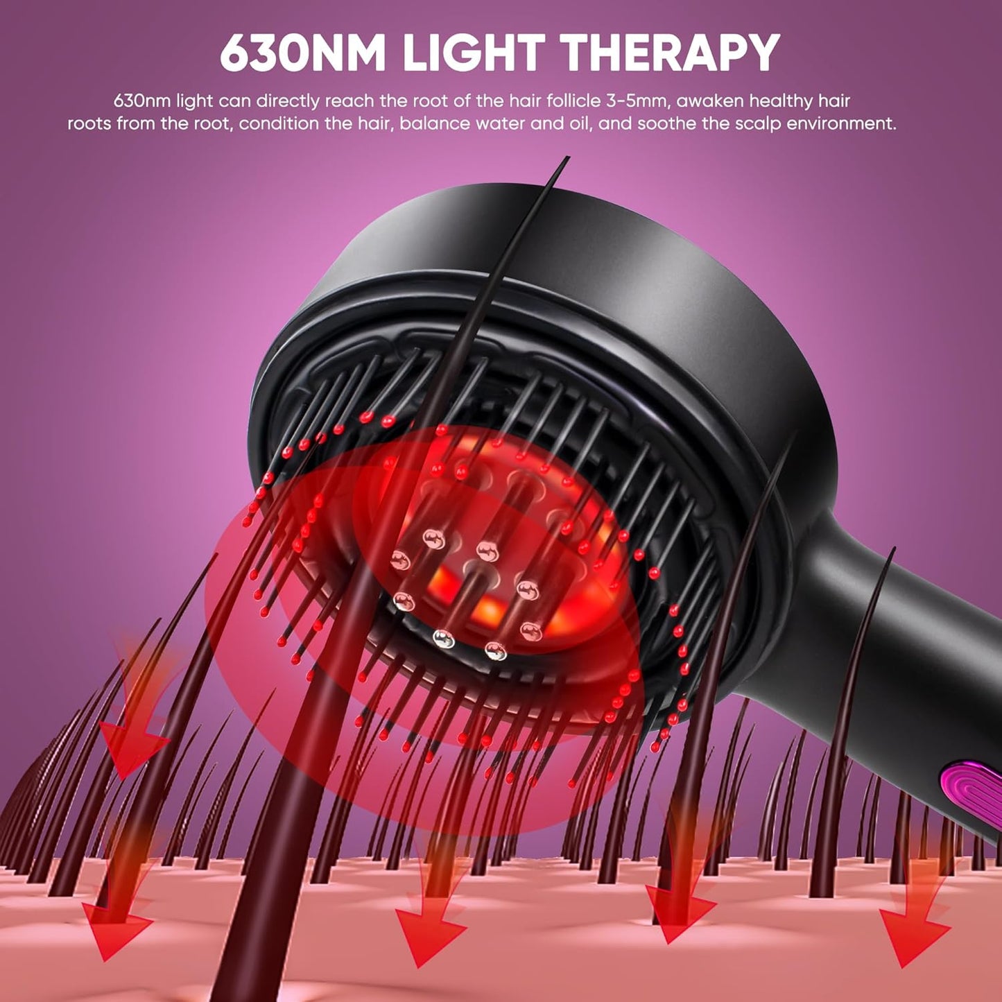 Gentle Hair Massager With Oil Brush For Healthy Hair