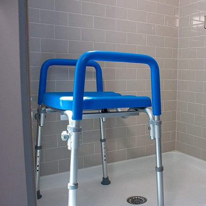 Comfortable Elevated Toilet Seat with Support Handles