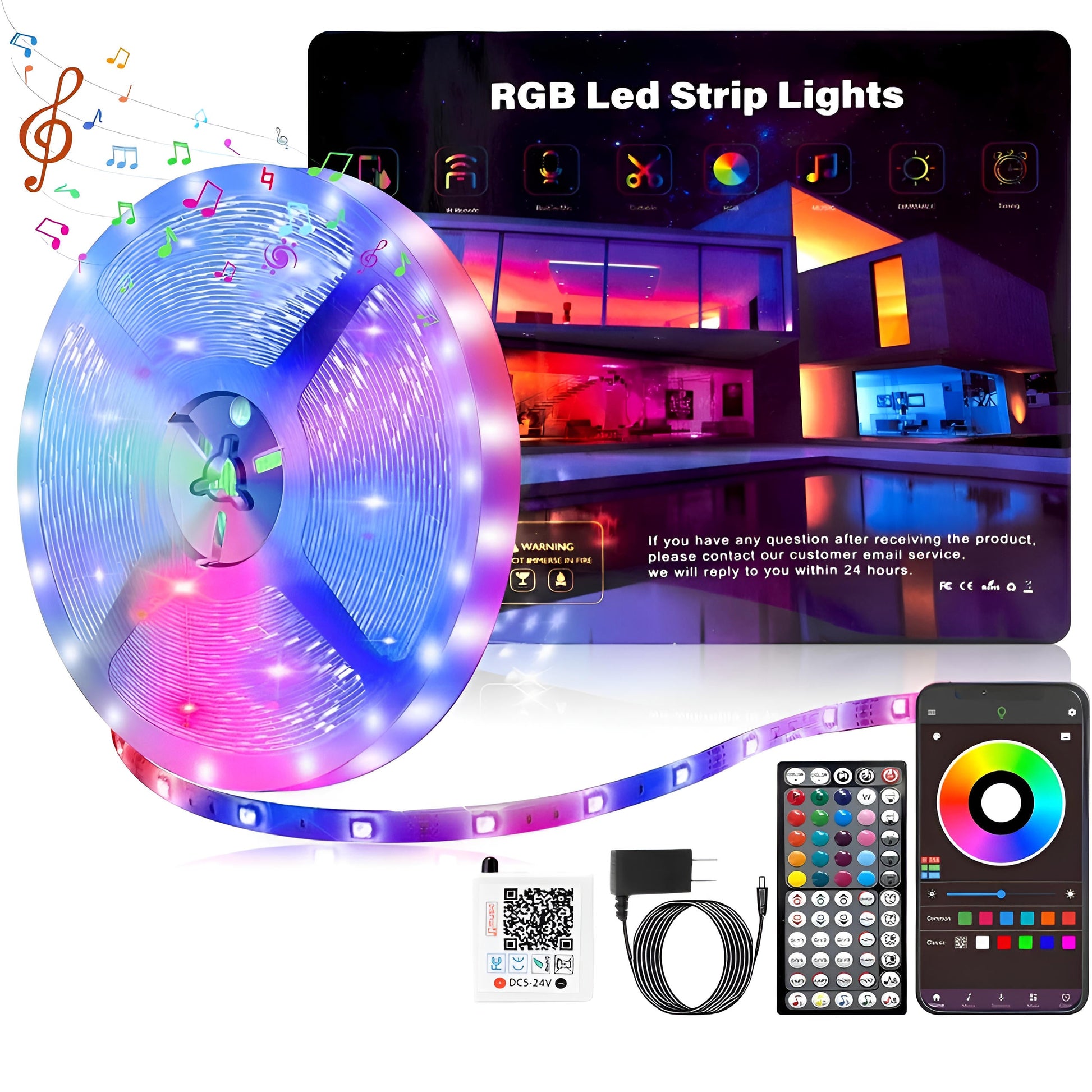 Color Changing LED Lights with Remote - Halri