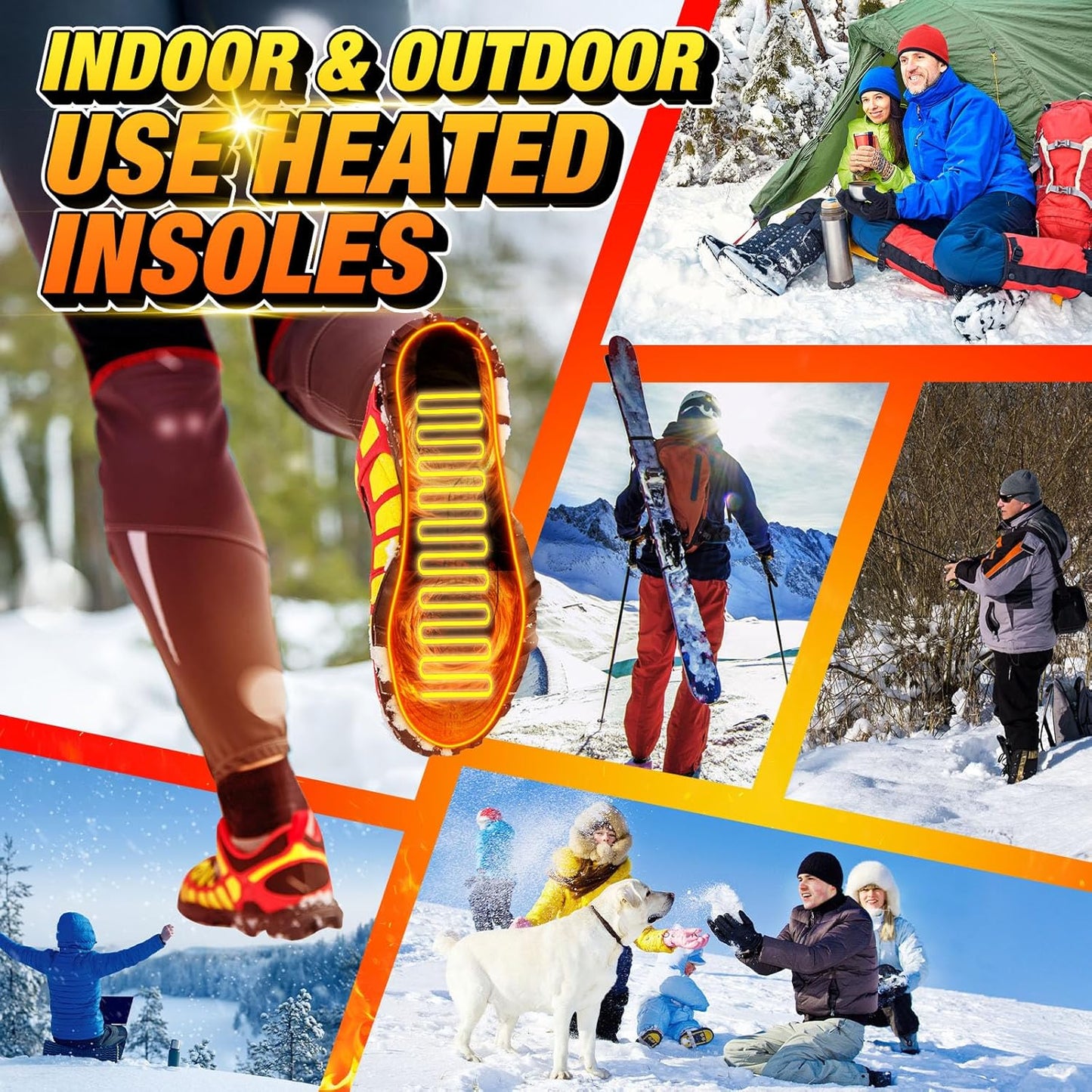 Warm Thermal Insoles for Boots and Shoes
