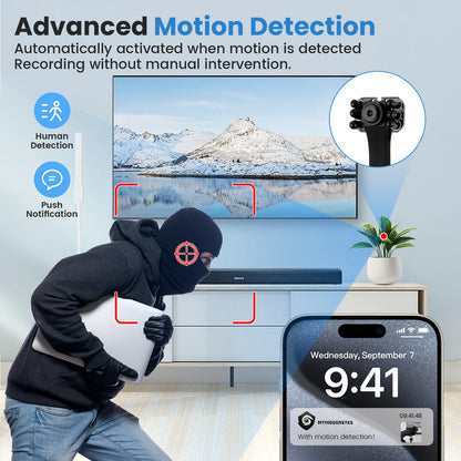 HD Wireless Hidden Camera | Motion Alert, Night View & Live Streaming