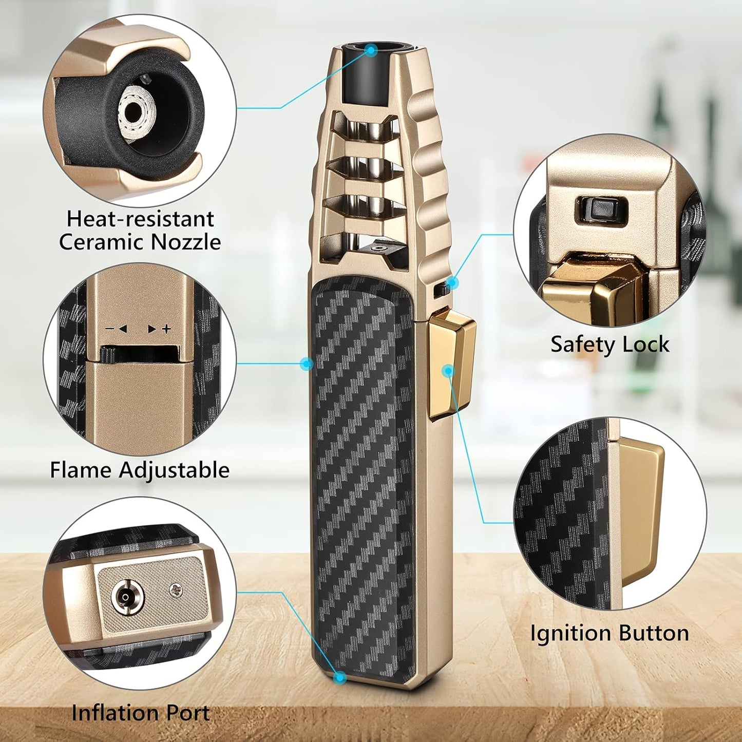 Strong Dual Flame Lighter