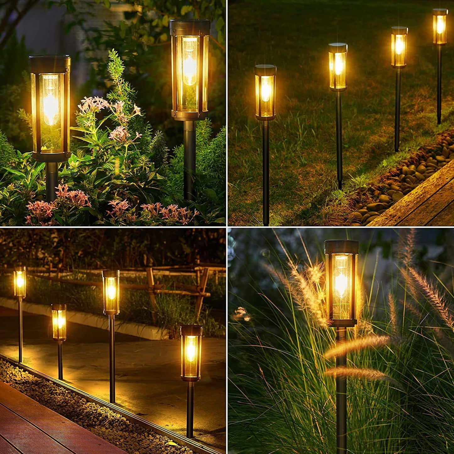 Outdoor Solar Powered Weatherproof Pathway Lights