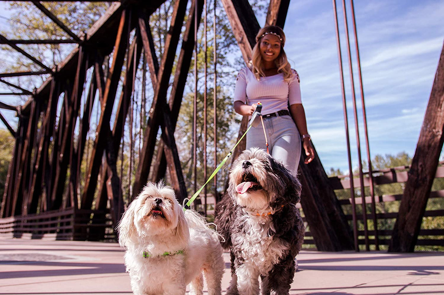Easy Walk Double Dog Leash - Tangle Free Pet Lead
