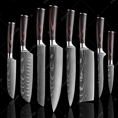Premium Damascus Steel Kitchen Knives Set