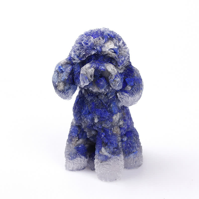 Beautiful Gemstone Dog Figurine Ornament - Halri
