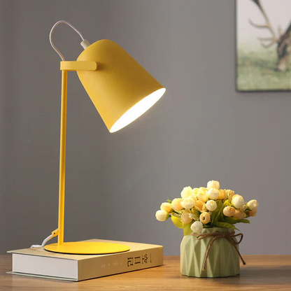Rustic Metal Colorful Desk Table Lamp