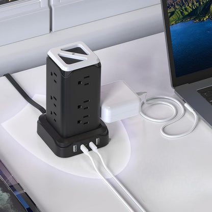 Heavy Duty 12-Outlet Power Strip Surge Protector with Extra Long Cord