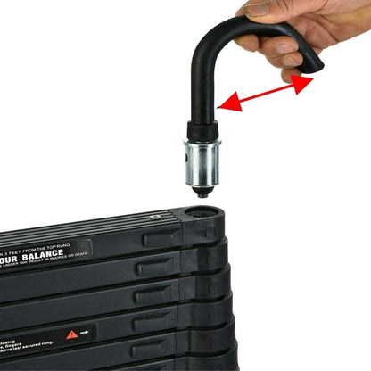 Strong Adjustable Roofing Ladder with Safety Hook