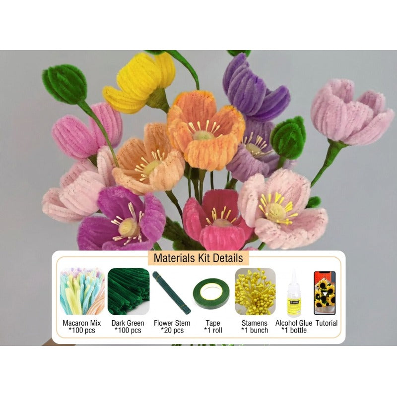 Easy Handmade Faux Flower Crafting Kit