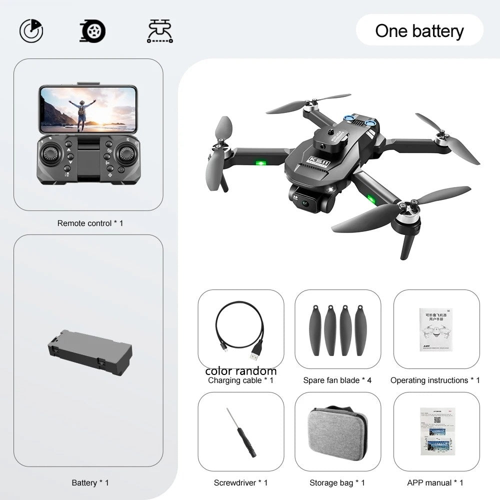 8K Professional Drone with Dual UHD Cameras, Obstacle Avoidance, Brushless Motor and Compact Foldable Design