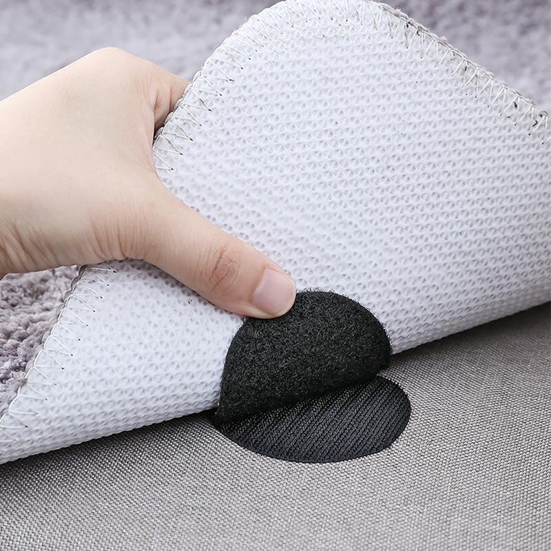 Anti Slip Rug Grippers Hook and Loop Fasteners (5 Pack)