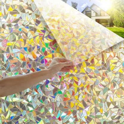 Colorful Glass Window Privacy Sticker Film