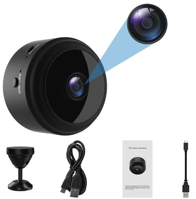 Compact Wireless Security Camera with Rechargeable Battery