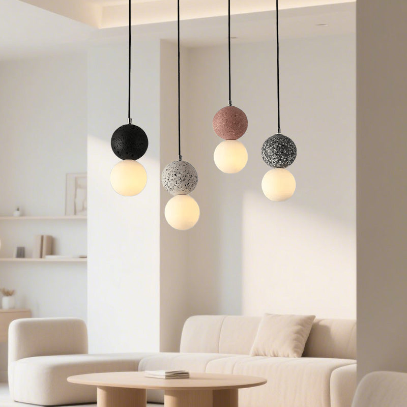 Glarefusion Nordic Modern Simple Terrazzo Chandelier