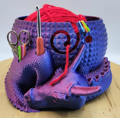Big Mythical Dragon Nesting Yarn Bowl