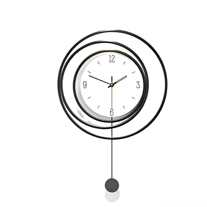Simple Silver Wall Clock - Halri