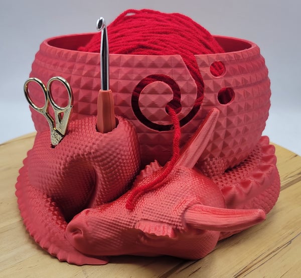 Big Mythical Dragon Nesting Yarn Bowl