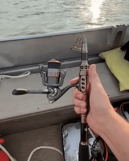 Portable Collapsible Fishing Rod and Reel Set