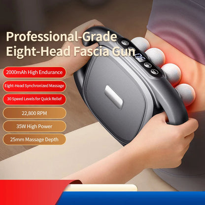 Proven 8-Head Deep Tissue Electric Massage Therapist - Halri