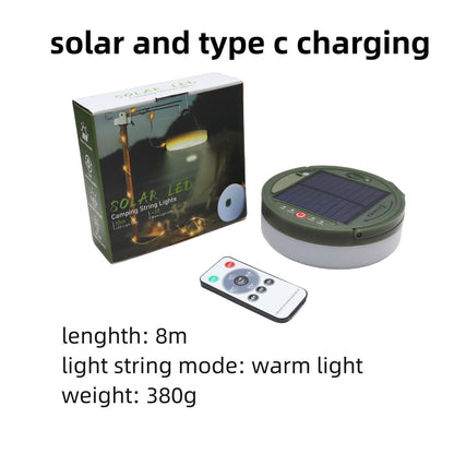 Compact Outdoor Solar String Lights