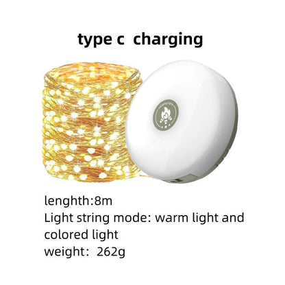 Compact Outdoor Solar String Lights - Halri