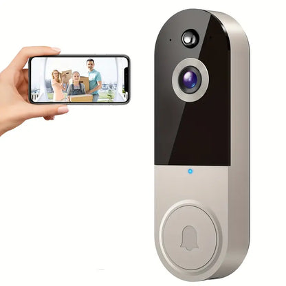 Wireless HD Security Doorbell with Motion Detection & Night View