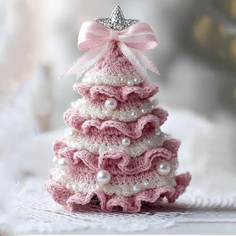 Beautiful Crocheted Mini Christmas Trees