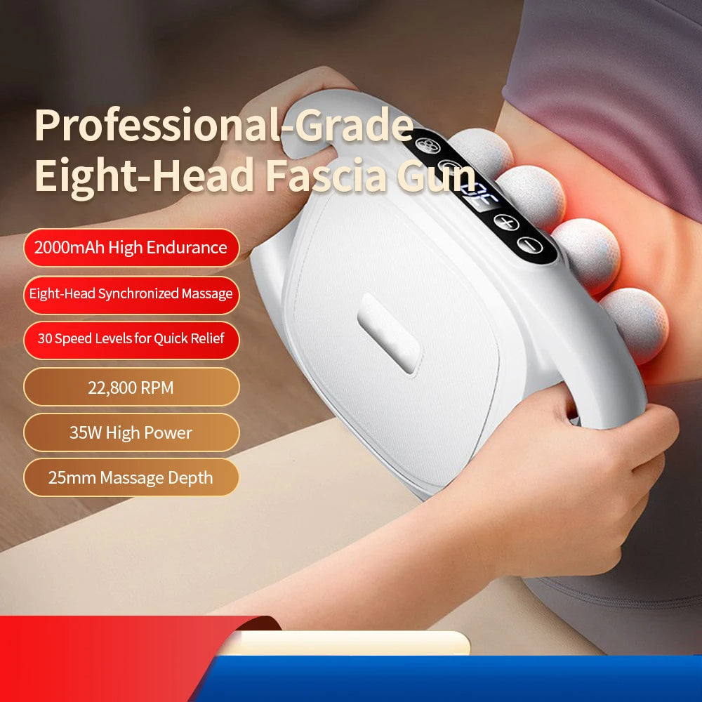 Proven 8-Head Deep Tissue Electric Massage Therapist