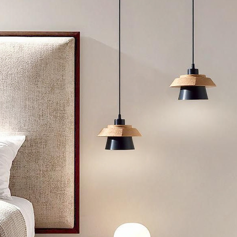 Glarefusion Chic Wood Pendant Lamp