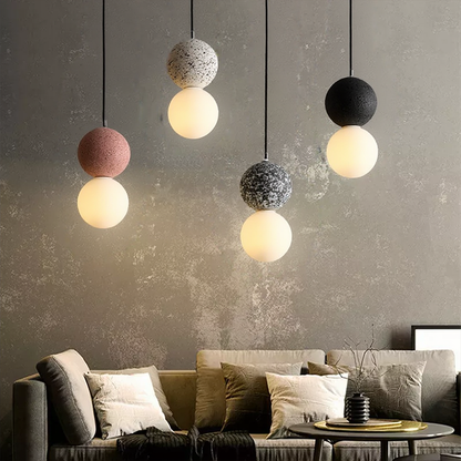 Glarefusion Nordic Modern Simple Terrazzo Chandelier