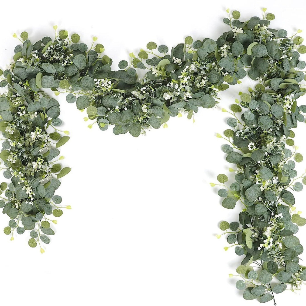 Artificial Fresh Eucalyptus Leaf Garland for Home Decor - Halri