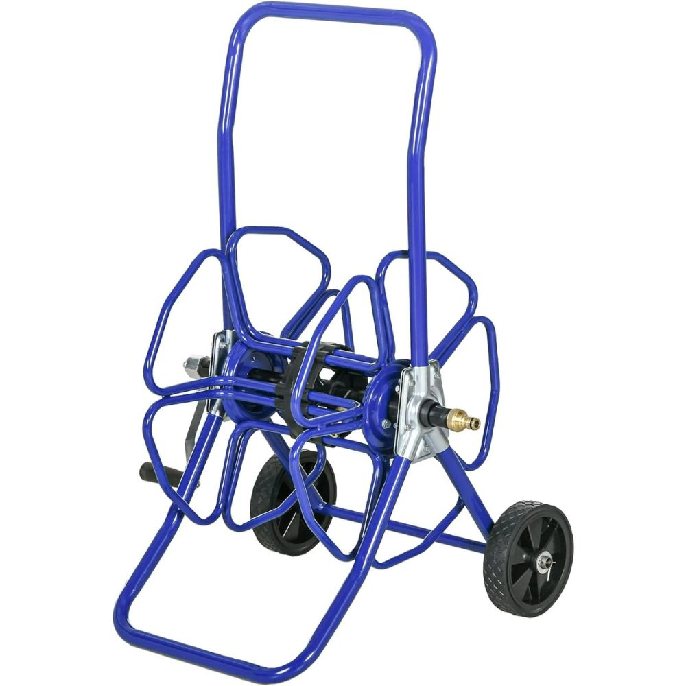 Easy Roll Up Water Hose Storage Cart