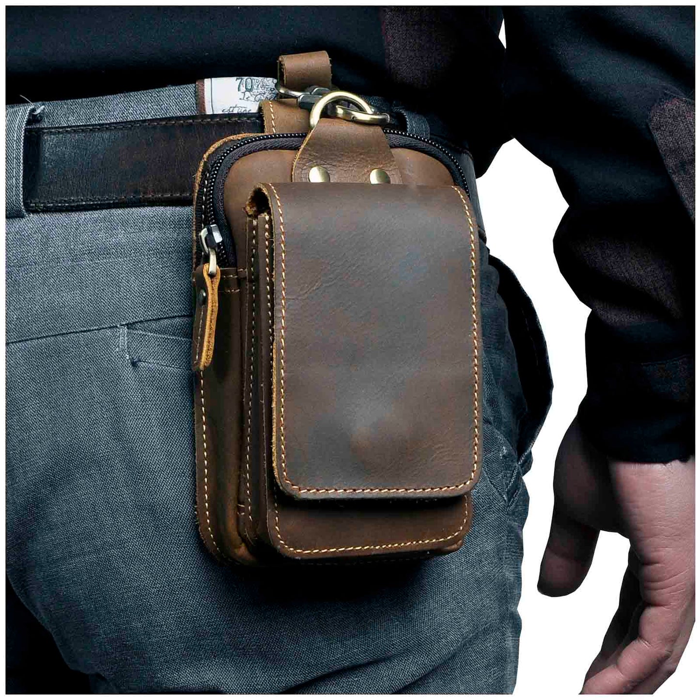 Practical Hiking Waist Pouch with Multiple Compartments - Halri