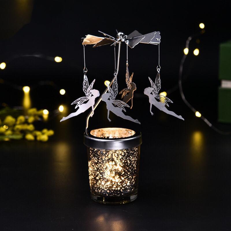 Rotating Metal Candle Lanterns