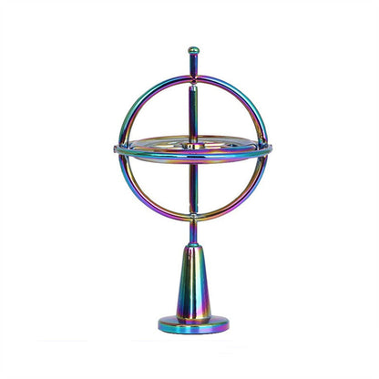 Relaxing Desk Top Spinning Metal Gyro Toy