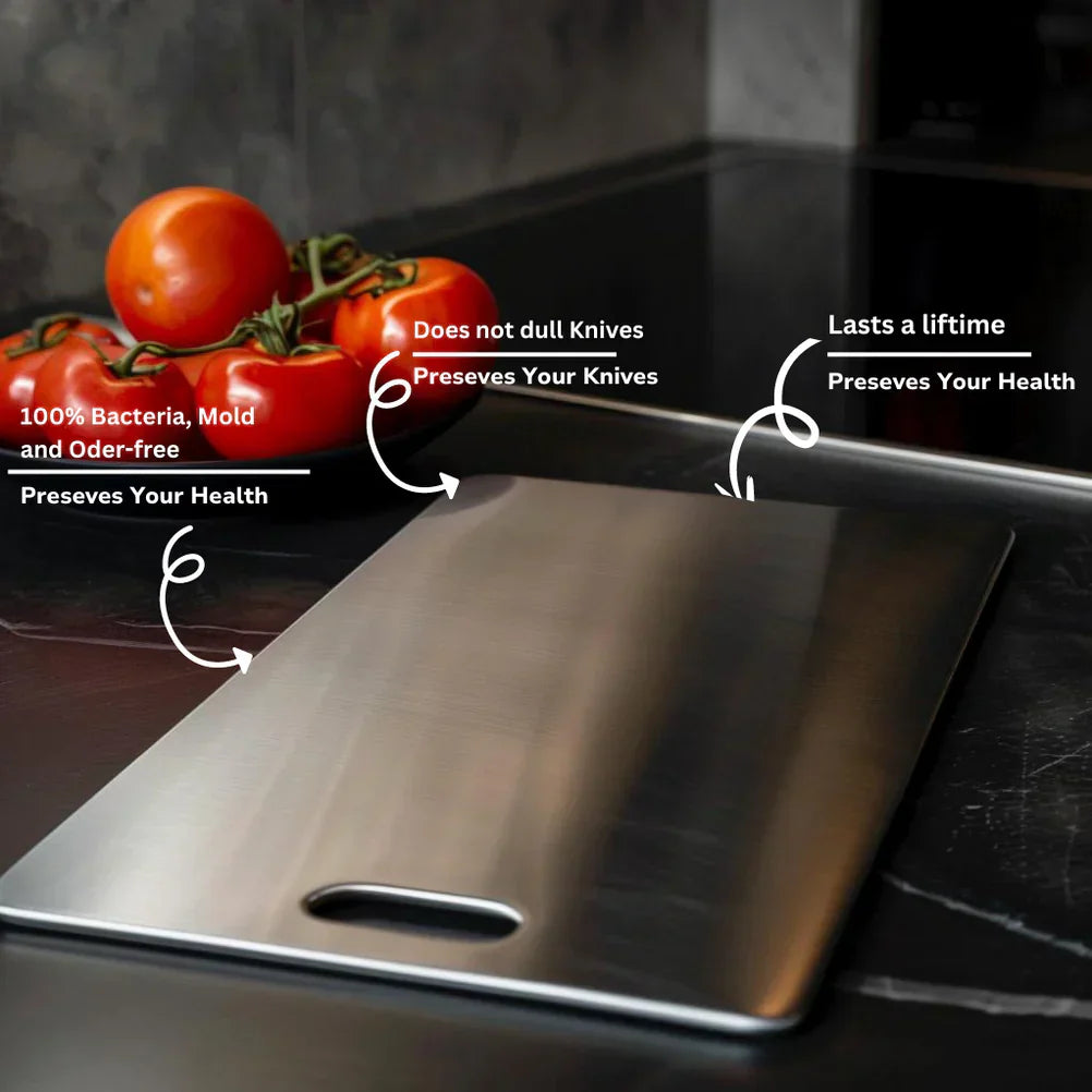 Sanitary Titanium Chopping Board for Clean Kitchens - Halri