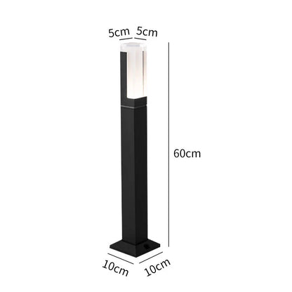 Weatherproof Black Outdoor LED Garden Lamp