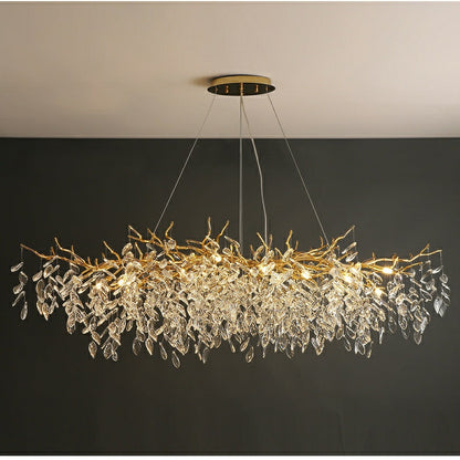 Elegant Crystal Drop Ceiling Light Fixture