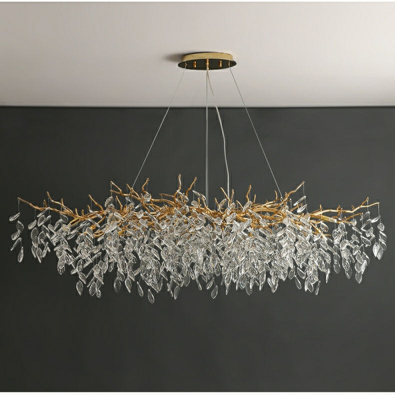 Elegant Crystal Drop Ceiling Light Fixture