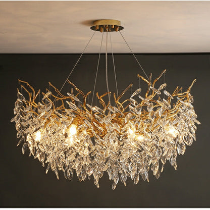 Elegant Crystal Drop Ceiling Light Fixture