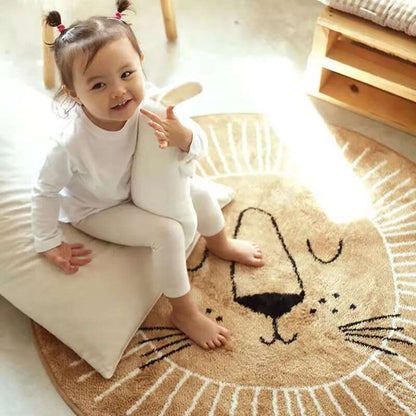Fun Lion Children's Area Rug Plush Soft Carpet - Halri