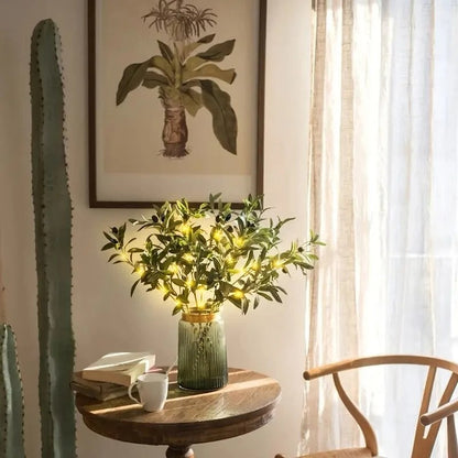 Realistic Greenery LED Table Lamp Fake Plant