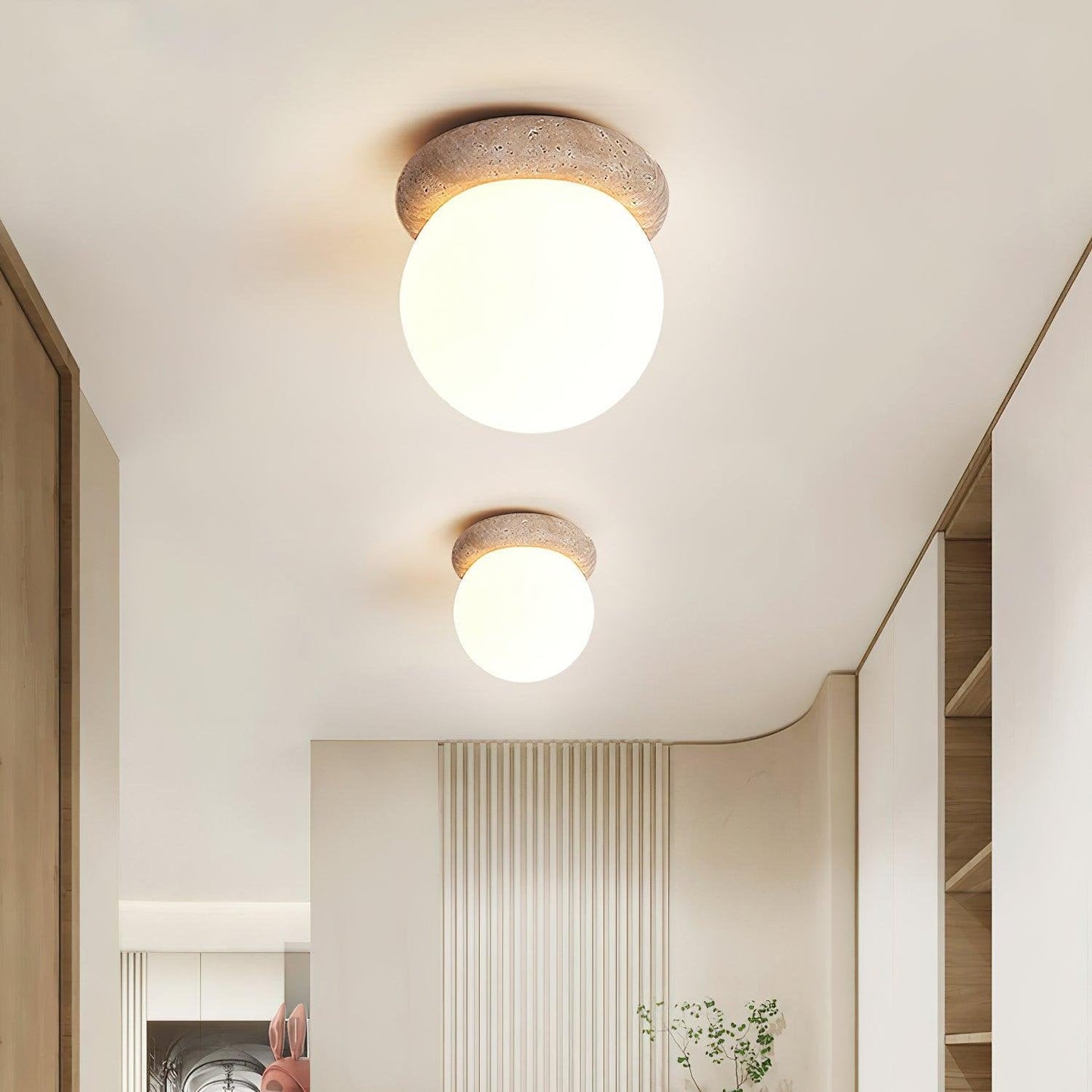 Natural Stone LED Ceiling Light - Halri