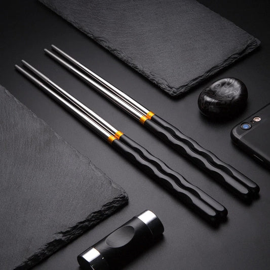 Premium Stainless Steel Chopstick Set - 5 Pairs - Halri