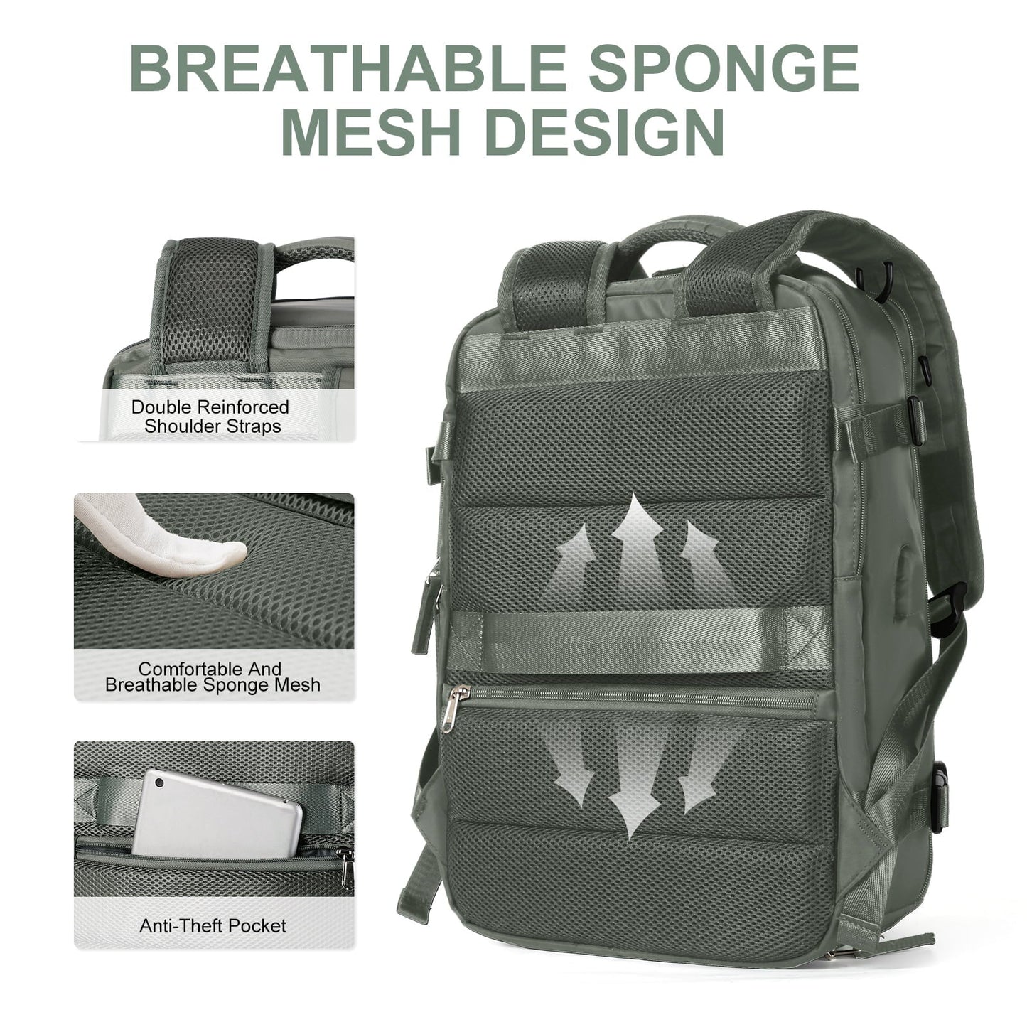 Women's Extra Large Rainproof Trekking Backpack
