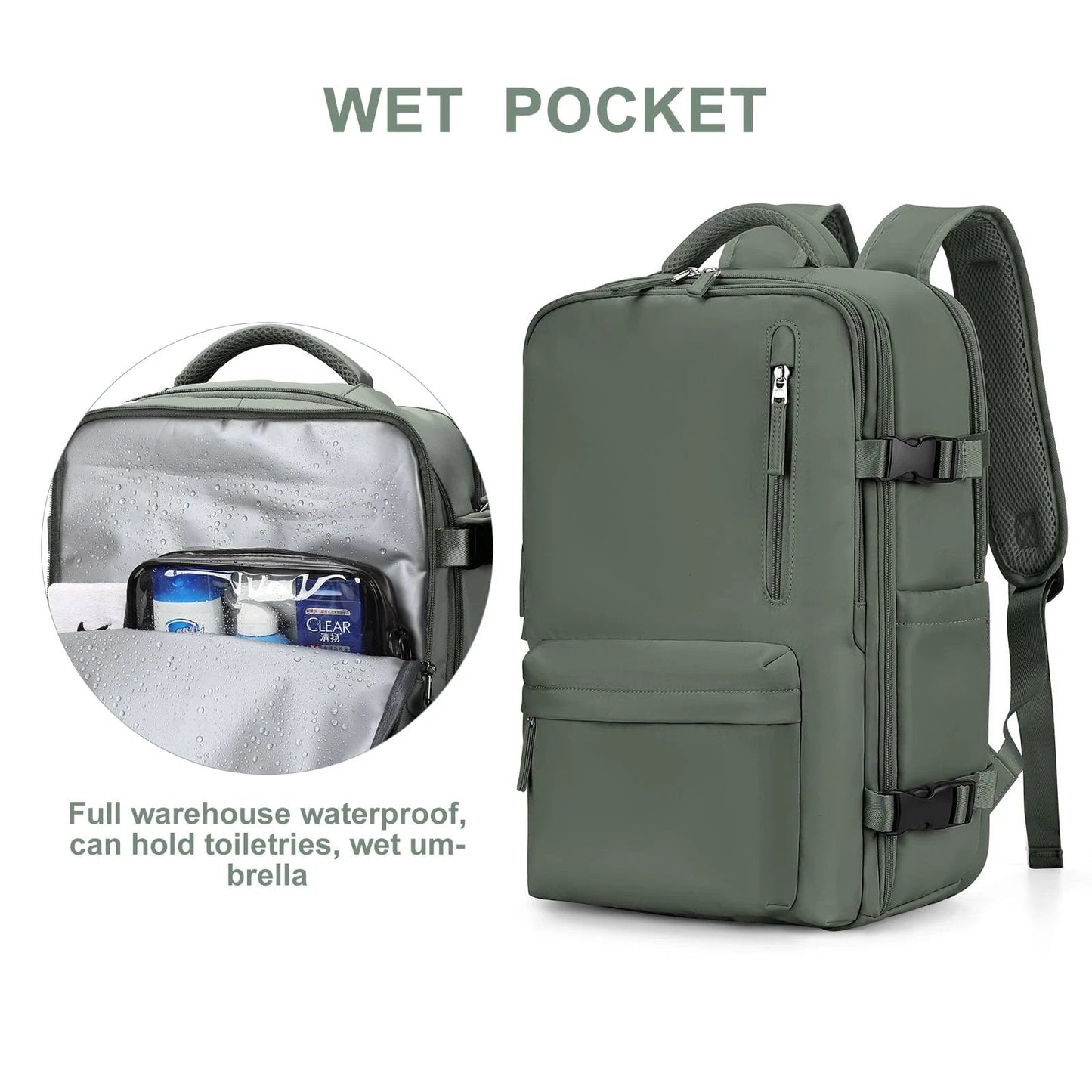 Women's Extra Large Rainproof Trekking Backpack