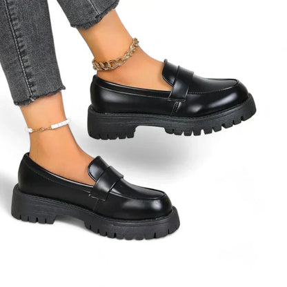 Comfortable Women's Moccasin Shoes with Satin Heels