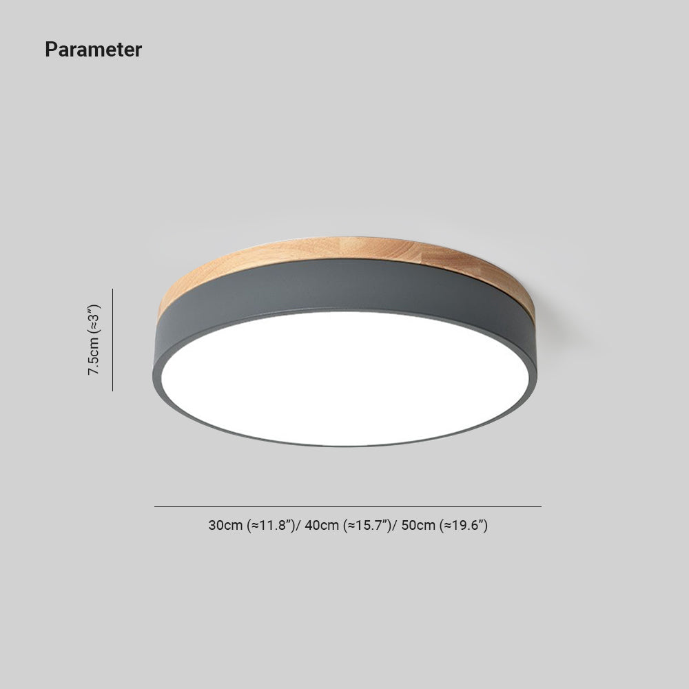 Stylish Circular LED Ceiling Light Dimmer Switch